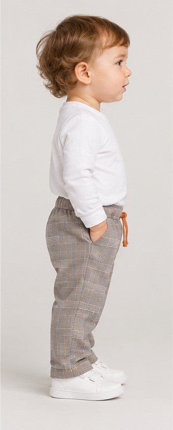 Gingersnaps boys plaid pants right view