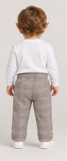 Gingersnaps boys plaid pants back view