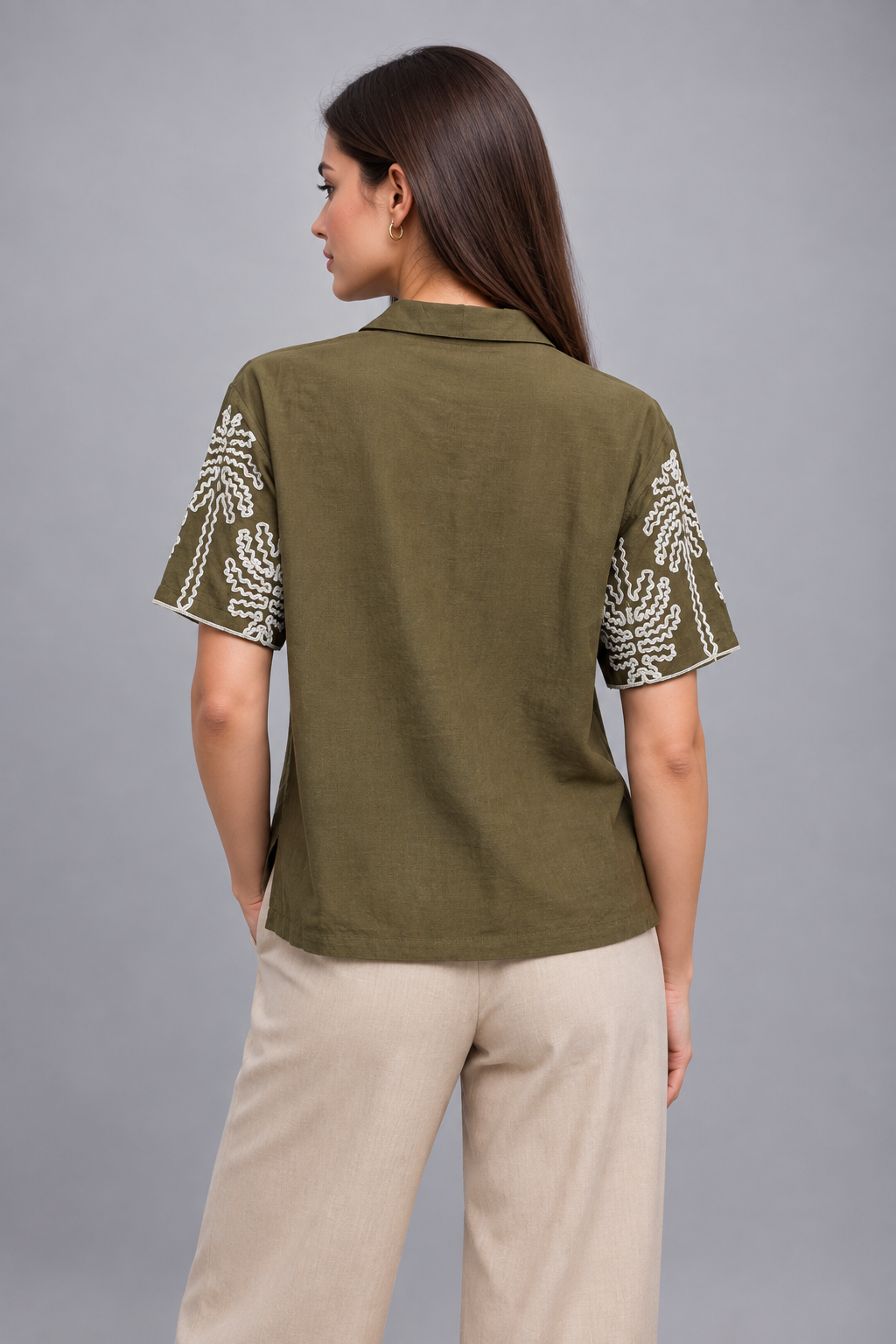 lv0762s262ny – أخضر جيشي – back view