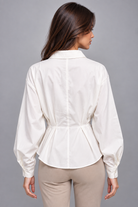 MA0655S263BK off-white blouse – back view