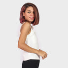 كيتشن بلوزة بحمالات رفيعة بكشكش علي الصدر