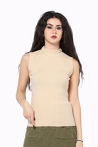 كيتشن بلوزة مضلعة برقبة كت نسائي