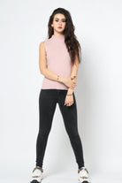 كيتشن بلوزة مضلعة برقبة كت نسائي