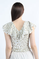 كيتشن بلوزة تايجر بفتحة صدر عميقة