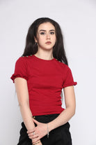 كيتشن بلوزة بأكمام قصيرة وكرانيش