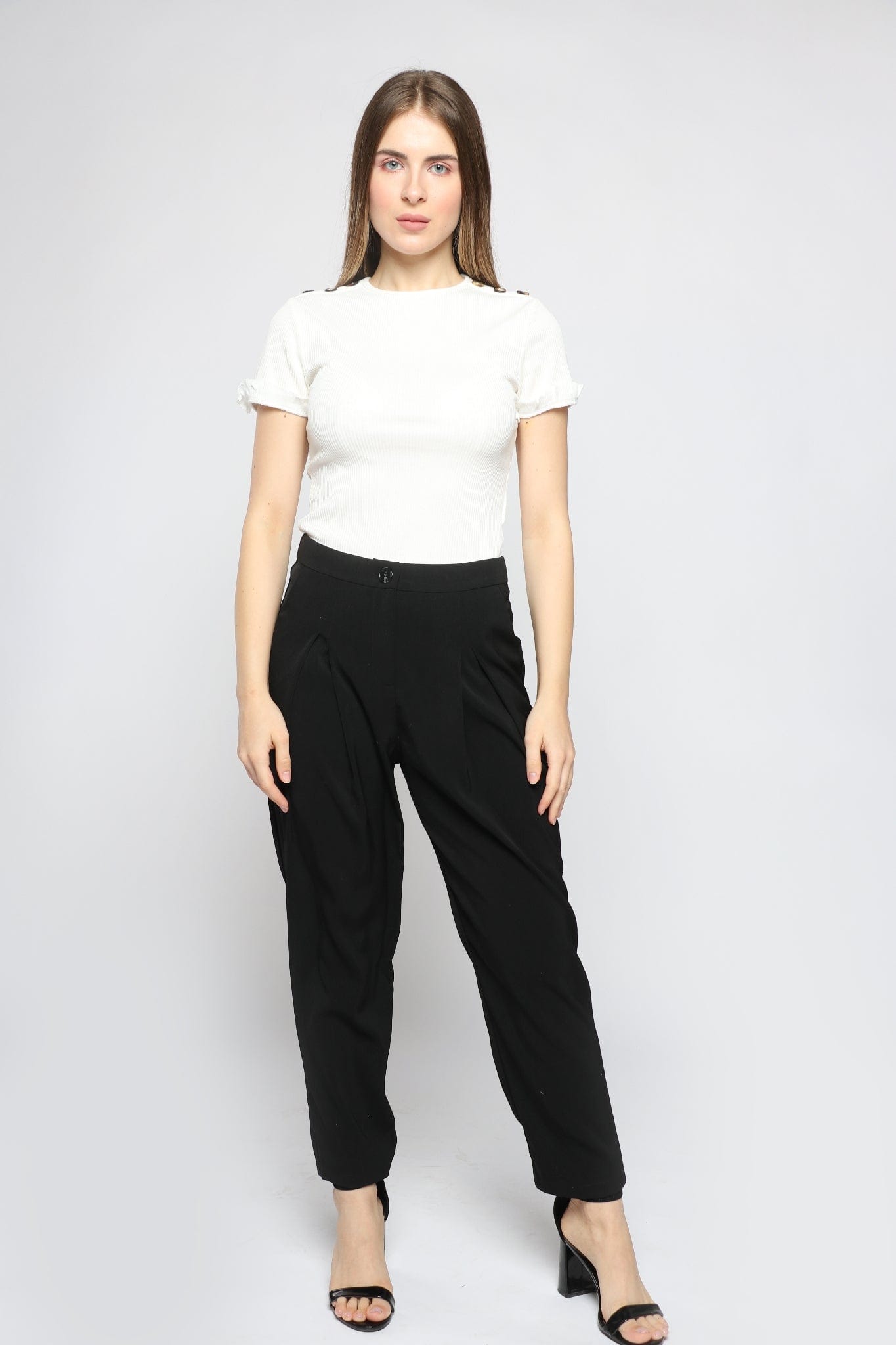 كيتشن بلوزة بأكمام قصيرة وكرانيش