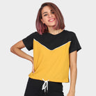 كيتشن بلوزة قطن لونين نص كم قصيرة نسائي