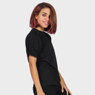 كيتشن بلوزة سادة نص كم بف نسائي