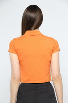 كيتشن بلوزة بأكمام قصيرة بأزرار أمامية