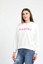 كيتشن بلوزة قطن برقبة دائرية كم طويل نسائي