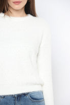 كيتشن بلوزة ناعمة ريش كم طويل نسائي