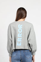 كيتشن بلوزة سادة قطنية بكم طويل منفوخة نسائي