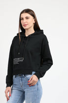 كيتشن هودي قصير بكم طويل وقبعة نسائي