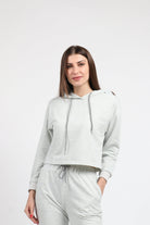 كيتشن بلوزة هودي نص بطن كم طويل نسائي