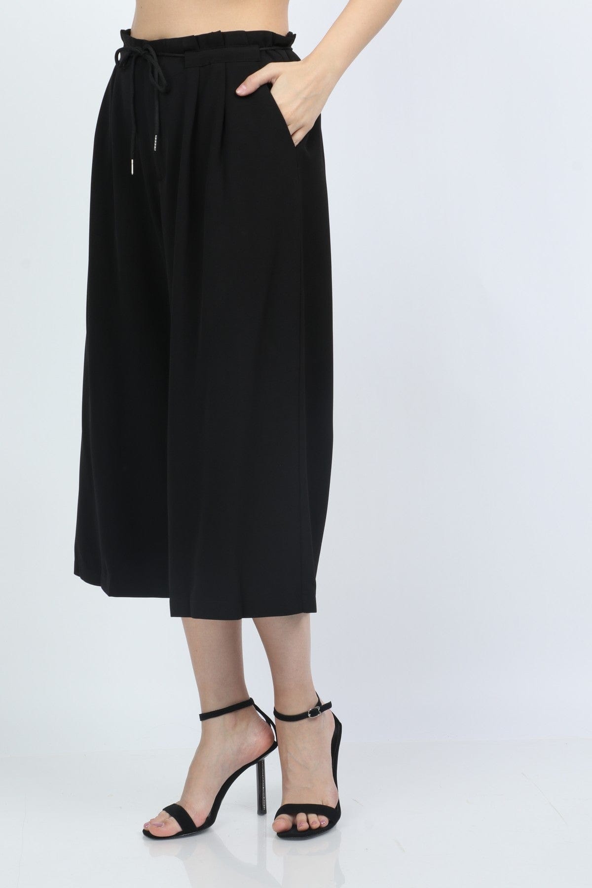 كيتشن بنطلون رسمي نسائي برباط علي الخصر