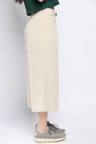 كيتشن بنطلون قصير سادة واسع خصر مرتفع نسائي