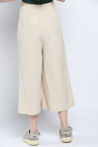 كيتشن بنطلون قصير سادة واسع خصر مرتفع نسائي