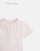 جينجرسنابس قميص نص كم أولادي بكسرات بيج