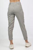 كيتشن بنطلون طويل مربعات خصر مرتفع نسائي