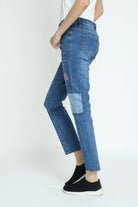 كيتشن بنطلون جينز بوي فريند طويل نسائي