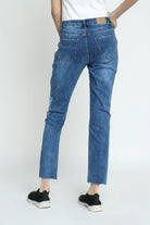 كيتشن بنطلون جينز بوي فريند طويل نسائي