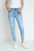 كيتشن بنطلون جينز بوي فريند طويل نسائي