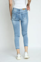 كيتشن بنطلون جينز بوي فريند طويل نسائي