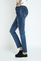 كيتشن بنطلون جينز سكيني مقطع طويل نسائي