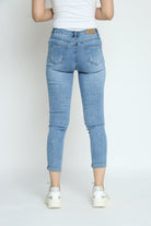 كيتشن بنطلون جينز بطبعة طويل نسائي