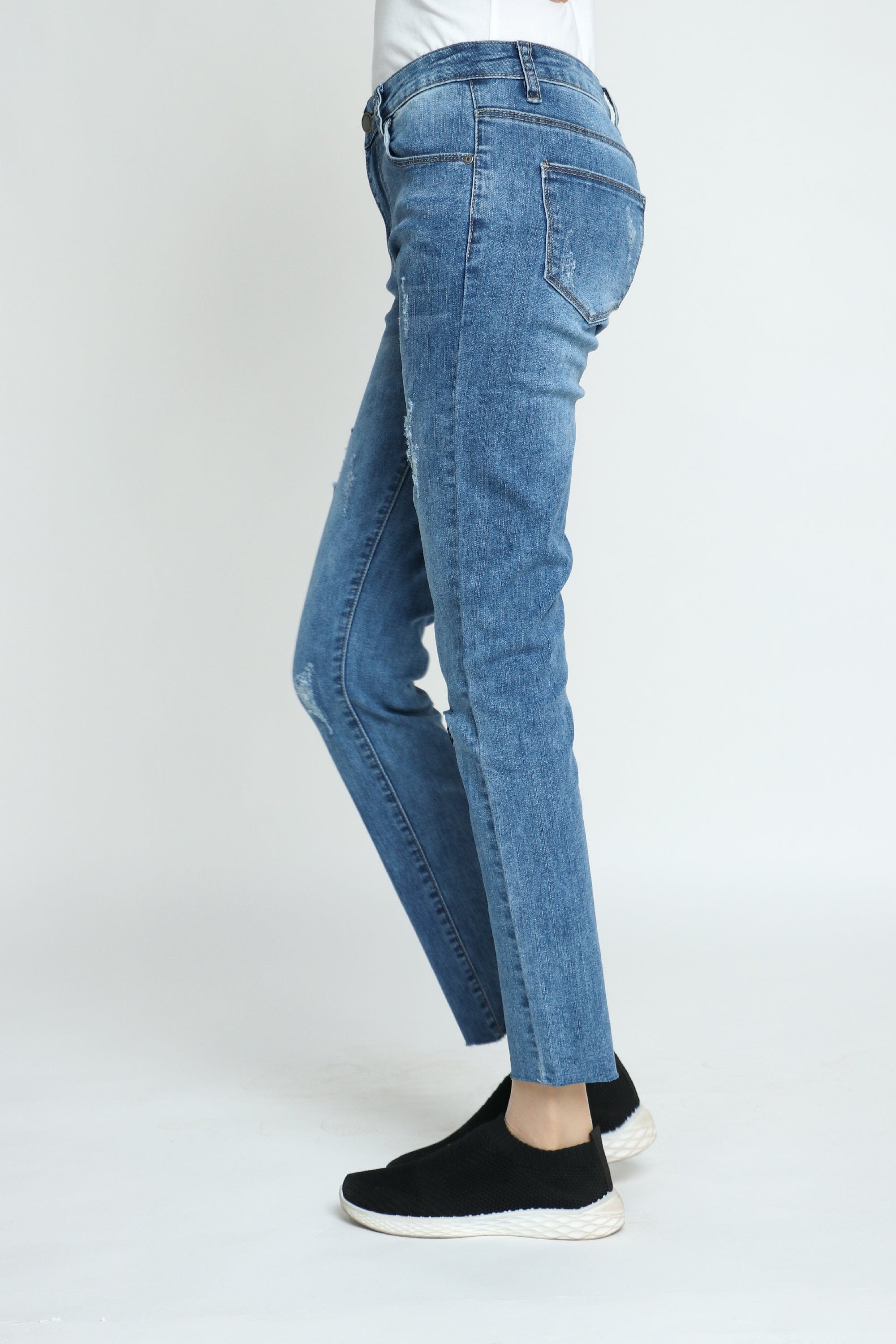 كيتشن بنطلون جينز مقطع طويل نسائي