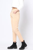 كيتشن بنطلون رسمي بأزرار أمامية وجيوب طويل نسائي