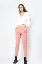 كيتشن بنطلون رسمي بأزرار أمامية وجيوب طويل نسائي