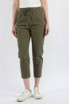 كيتشن سروال طويل سادة نسائي بخصر مطاطي