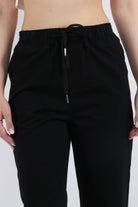 كيتشن سروال طويل سادة نسائي بخصر مطاطي