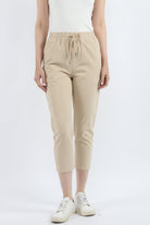 كيتشن سروال طويل سادة نسائي بخصر مطاطي