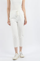 كيتشن سروال طويل سادة نسائي بخصر مطاطي