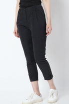 كيتشن بنطلون طويل سادة ضيقة خصر مرتفع نسائي