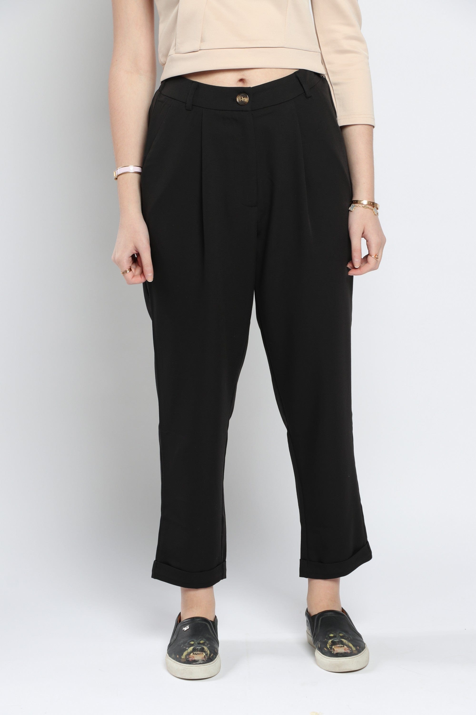 كيتشن بنطلون طويل سادة واسعة نسائي