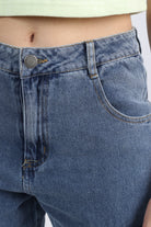 كيتشن بنطلون طويل بجيوب جانبية جينز نسائي