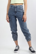 كيتشن بنطلون طويل بجيوب جانبية جينز نسائي