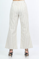 كيتشن بنطلون طويل مخطط بالطول واسع نسائي