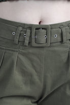 كيتشن بنطلون طويل سادة خصر مرتفع نسائي