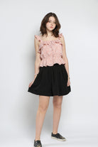 كيتشن تنورة قصيرة سادة واسعة