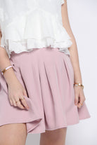 كيتشن تنورة قصيرة سادة واسعة