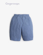 جينجرسنابس شورت أولادي طويل برباط أزرق