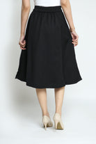 كيتشن تنورة ميدي سادة واسعة