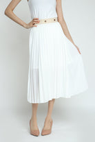 كيتشن تنورة ميدي بيليسيه هاي ويست بخصر مطاط