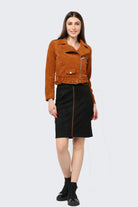 كيتشن تنورة قصيرة شمواه بحزام خصر