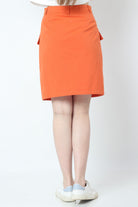 كيتشن تنورة ميدي نسائية مزينة بأزرار أمامية