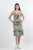 كيتشن جيبة ميدي بنقشة شجر أخضر